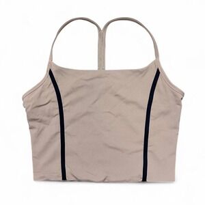 YPB Abercrombie & Fitch Brown Tank‎ Top Activewear Contrast Stitch Size Medium